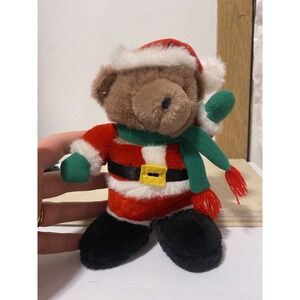 Vintage SANTA BEAR Stands 8 inches tall with tags